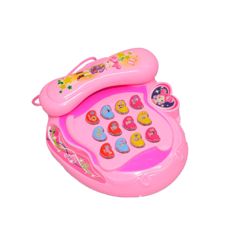 Pink Peach Heart Girl Cute Cartoon Kids Simulation Mobile Phone